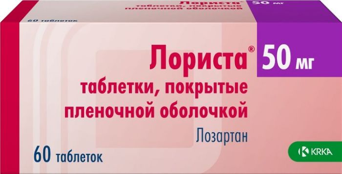 Лориста таб п/об пленочной 50мг 60 шт