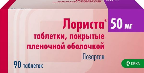 Лориста таб п/об пленочной 50мг 90 шт Лориста таб п/об пленочной 50мг 90 шт