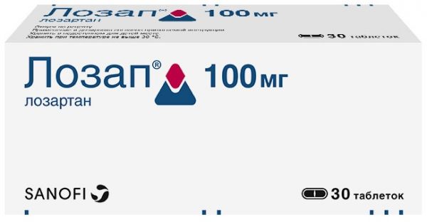 Лозап таб 100мг 30 шт