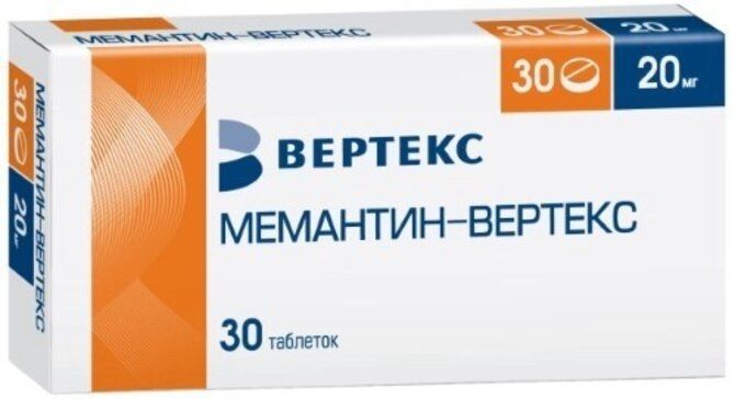 Мемантин-вертекс таб 20 мг 30 шт