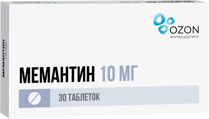 Мемантин таб п/об пленочной 10мг 30 шт озон