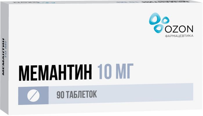 Мемантин таб п/об пленочной 10мг 90 шт озон