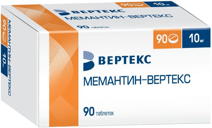 Мемантин таб п/об пленочной 10мг 90 шт вертекс