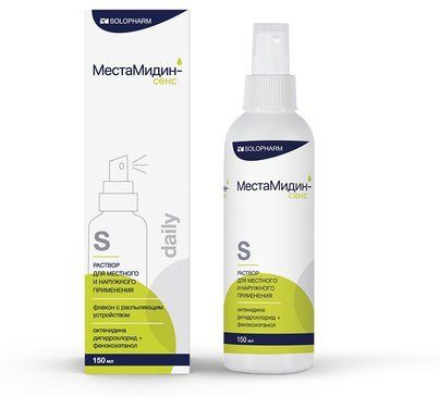 МестаМидин-сенс daily раствор для мести нарприм-я 150мл с распыляющим устройством МестаМидин-сенс daily раствор для мести нарприм-я 150мл с распыляющим устройством