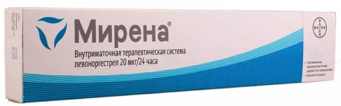 Мирена внутриматочная терапевтическая система 1 шт 20 мкг/сут