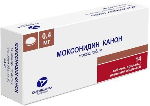 Моксонидин Канон таб п/п/об 04мг 14 шт