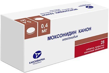 Моксонидин Канон таб п/п/об 04мг 28 шт