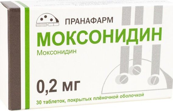 Моксонидин таб п/об пленочной 02мг 30 шт прана