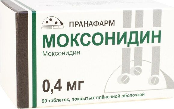Моксонидин таб п/об пленочной 04мг 90 шт прана