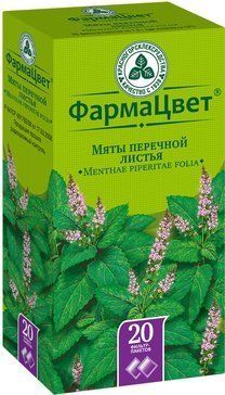 Мяты перечной листья 15г ф/пак 20 шт