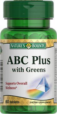 Natures bounty таб мультивитаминный комплекс авс плюс гринс 60 шт