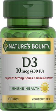 Natures Bounty Витамин D3 таб 400ме 100 шт