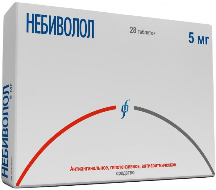 Небиволол таб 5мг 28 шт изварино фарма