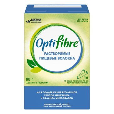ОптиФайбер порошок саше-пакет 5 г 16 шт ОптиФайбер порошок саше-пакет 5 г 16 шт