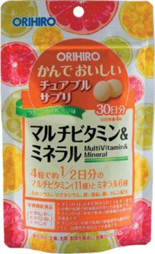 Orihiro мультивитамины и минералы таб 120 шт тропические фрукты Orihiro мультивитамины и минералы таб 120 шт тропические фрукты