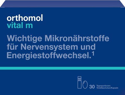 Ортомоль Витал М, курс 30 дней (жидкость, капсулы)