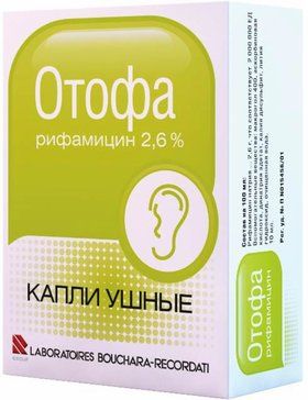 Отофа капли ушн 26% 10мл фл в комплекте с пипеткой