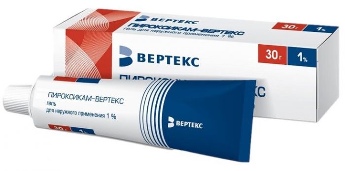 Пироксикам-верте гель 1% 30г туба вертекс