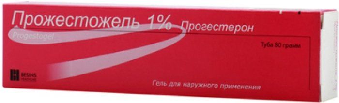 Прожестожель гель для наружнприм-я 1% 80г