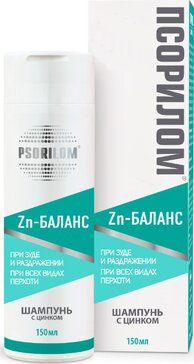 Псорилом шампунь специализированный цинк-баланс 150мл от зуда, раздражения и всех видов перхоти