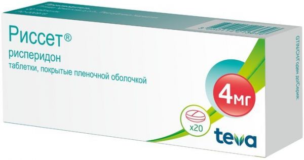 Риссет таб п/п/об 4мг 20 шт Риссет таб п/п/об 4мг 20 шт