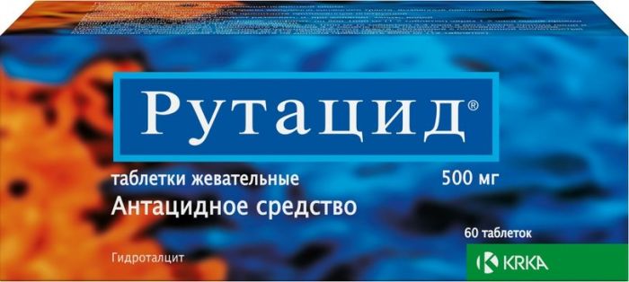 Рутацид таб жев 500мг 60 шт