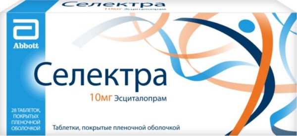 Селектра таб п/об пленочной 10мг 28 шт Селектра таб п/об пленочной 10мг 28 шт