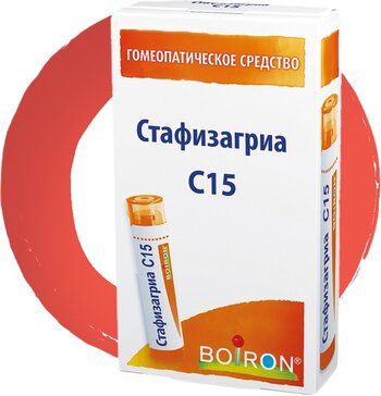 Стафизагриа c15 гранулы гомеопатические 4г