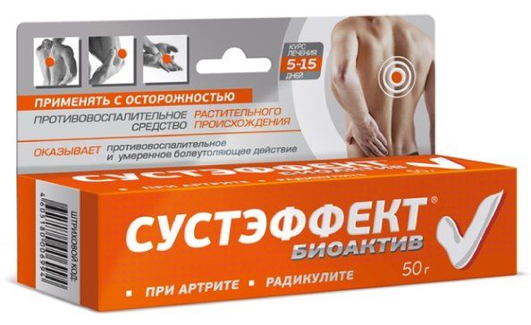 Сустэффект биоактив линим 50г туба