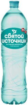 Святой источник вода минер газированная активные минералы 15л бутп/э