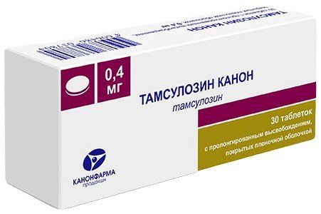 Тамсулозин Канон таб 04 мг 30 шт