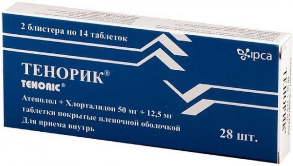 Тенорик таб п/об пленочной 50мг/125мг 28 шт