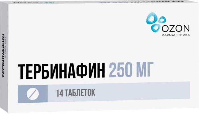 Тербинафин таб 250 мг 14 шт