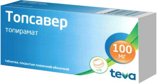 Топсавер таб п/п/об 100мг 28 шт Топсавер таб п/п/об 100мг 28 шт