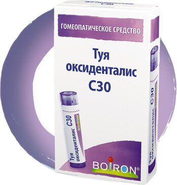 Туя оксиденталис с30 гранулы гомеопатические 4г