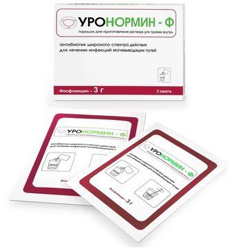 Уронормин-Ф пор для приг р-ра для приема внутрь 3г 8г 2шт