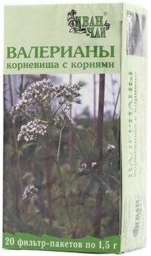 Валерианы лекарственной корневища с корнями 15г ф/пак 20 шт иван-чай зао