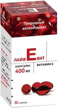 Витамин Е Лайфевит капс 400мг 30 шт
