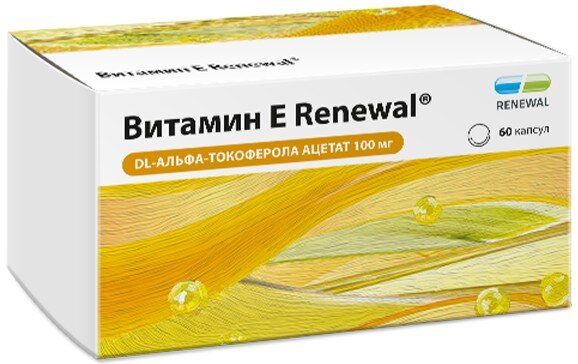 Витамин Е Renewal капс 60 шт