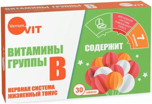 Verrum-Vit витамины группы В таб 30 шт