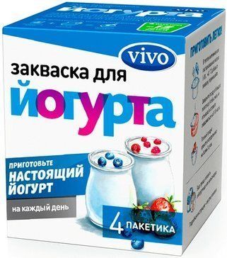 Vivo закваска йогурт 05г кор 4 шт