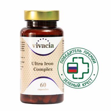 Vivacia Ultra Iron Complex капс 60 шт, Железо, витамины и минералы